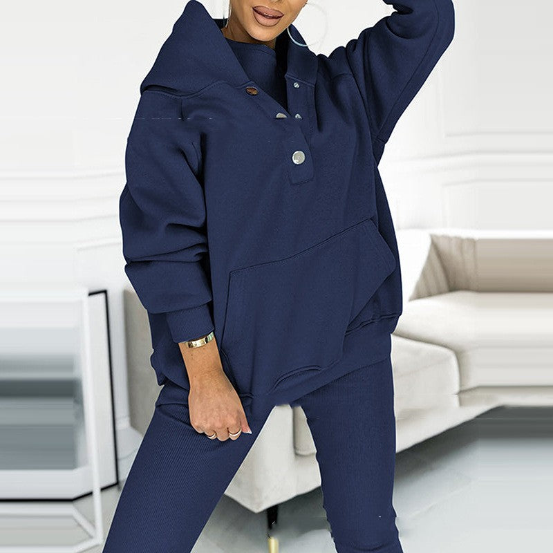 Hoodie Suit w/Pockets (3pcs. Hoody, Vest, and Comfort Fit Trousers