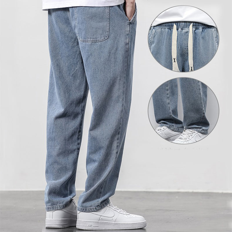 Relaxed Fit Denim Sweatpants