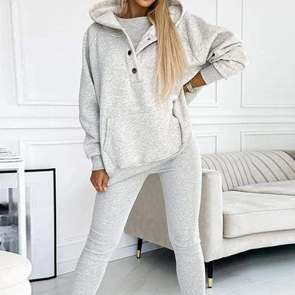 Hoodie Suit w/Pockets (3pcs. Hoody, Vest, and Comfort Fit Trousers