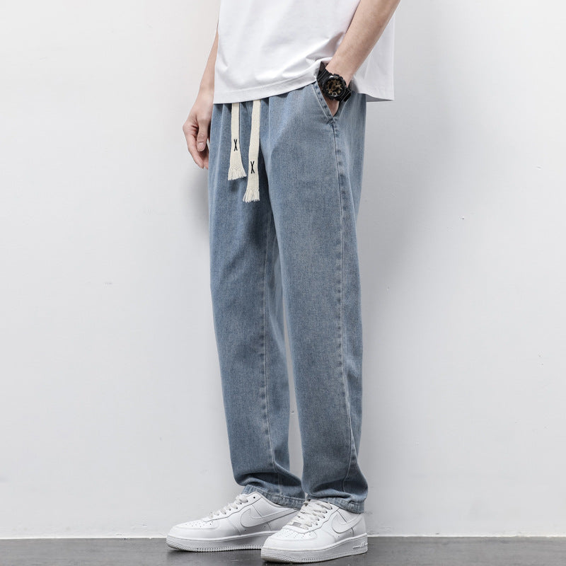 Relaxed Fit Denim Sweatpants