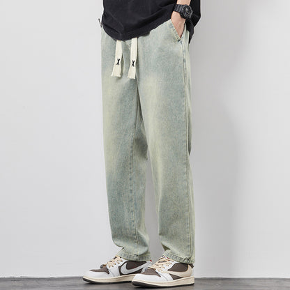 Relaxed Fit Denim Sweatpants