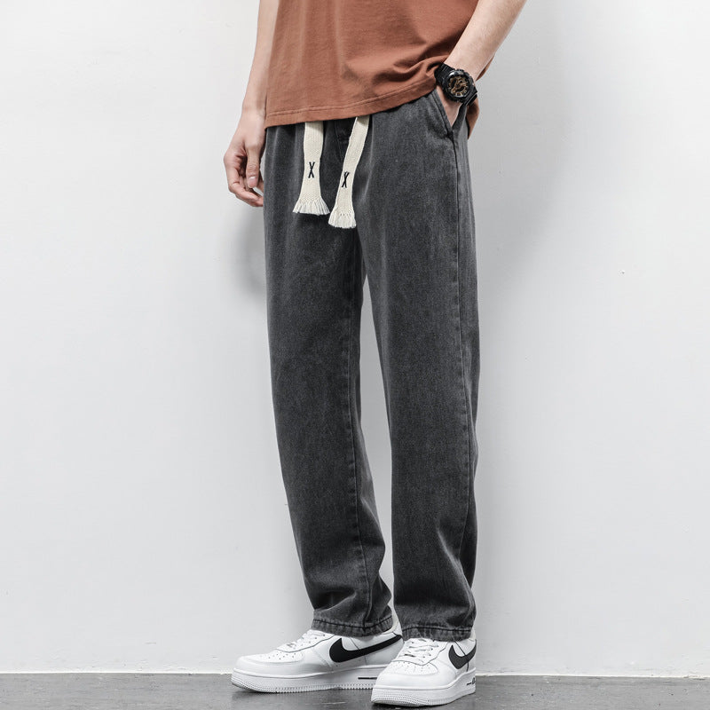 Relaxed Fit Denim Sweatpants