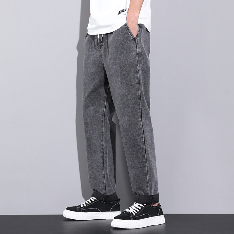 Relaxed Fit Denim Sweatpants