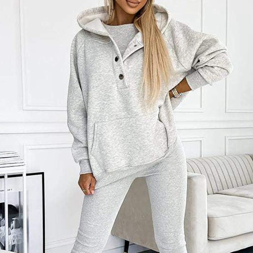 Hoodie Suit w/Pockets (3pcs. Hoody, Vest, and Comfort Fit Trousers