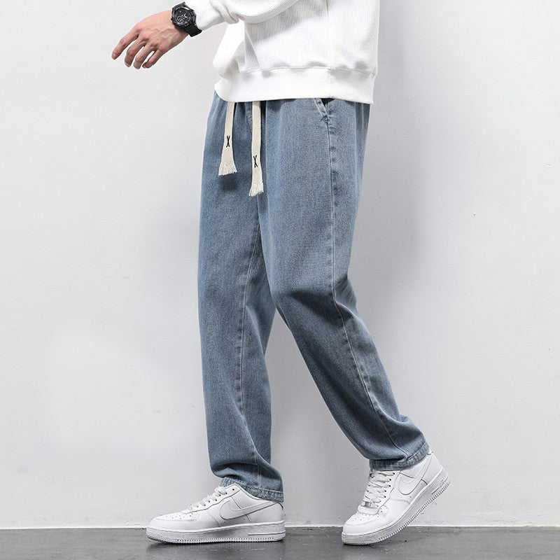 Relaxed Fit Denim Sweatpants