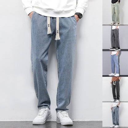 Relaxed Fit Denim Sweatpants